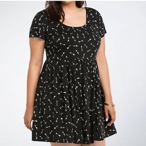 Torrid Skater Dress, arrow print